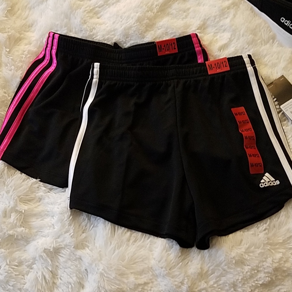 2 Super cute girls ADIDAS shorts! Brand New w/tags